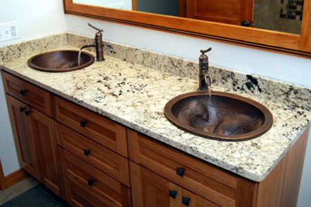 bathroom vanity granite style