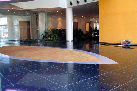 granite flooring blue