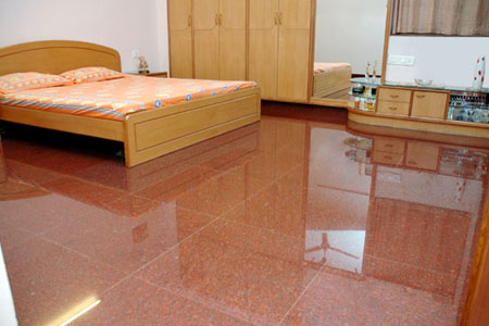 granite flooring brown